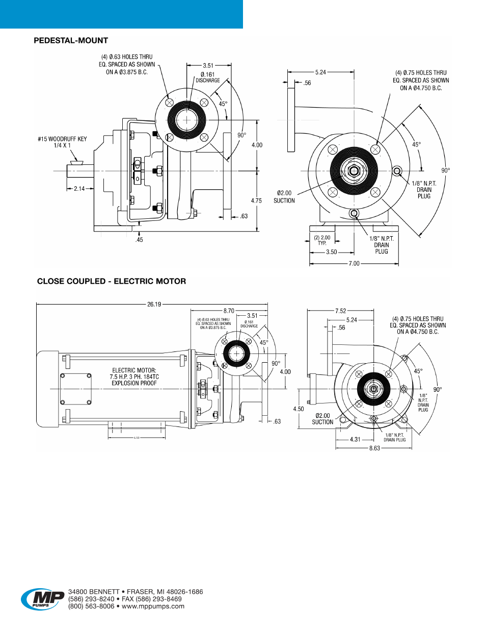 Petroleum 120 | MP Pumps PETROLEUM 120 User Manual | Page 3 / 4