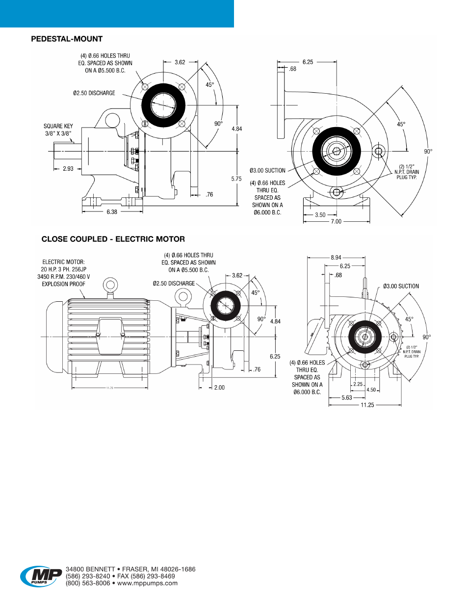 Petroleum 300 | MP Pumps PETROLEUM 300 User Manual | Page 3 / 5