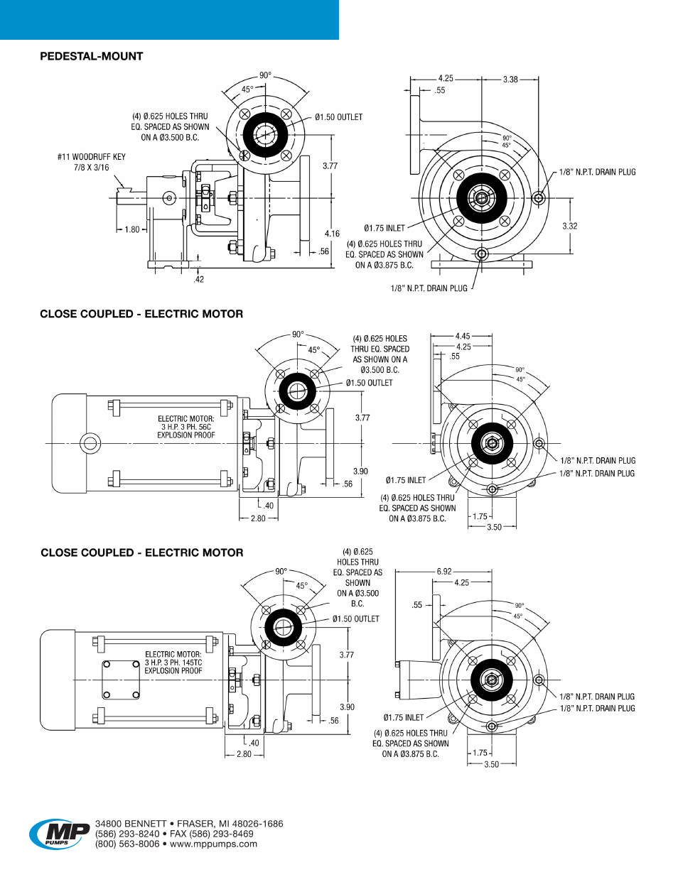 Petroleum 80 | MP Pumps PETROLEUM 80 User Manual | Page 3 / 4