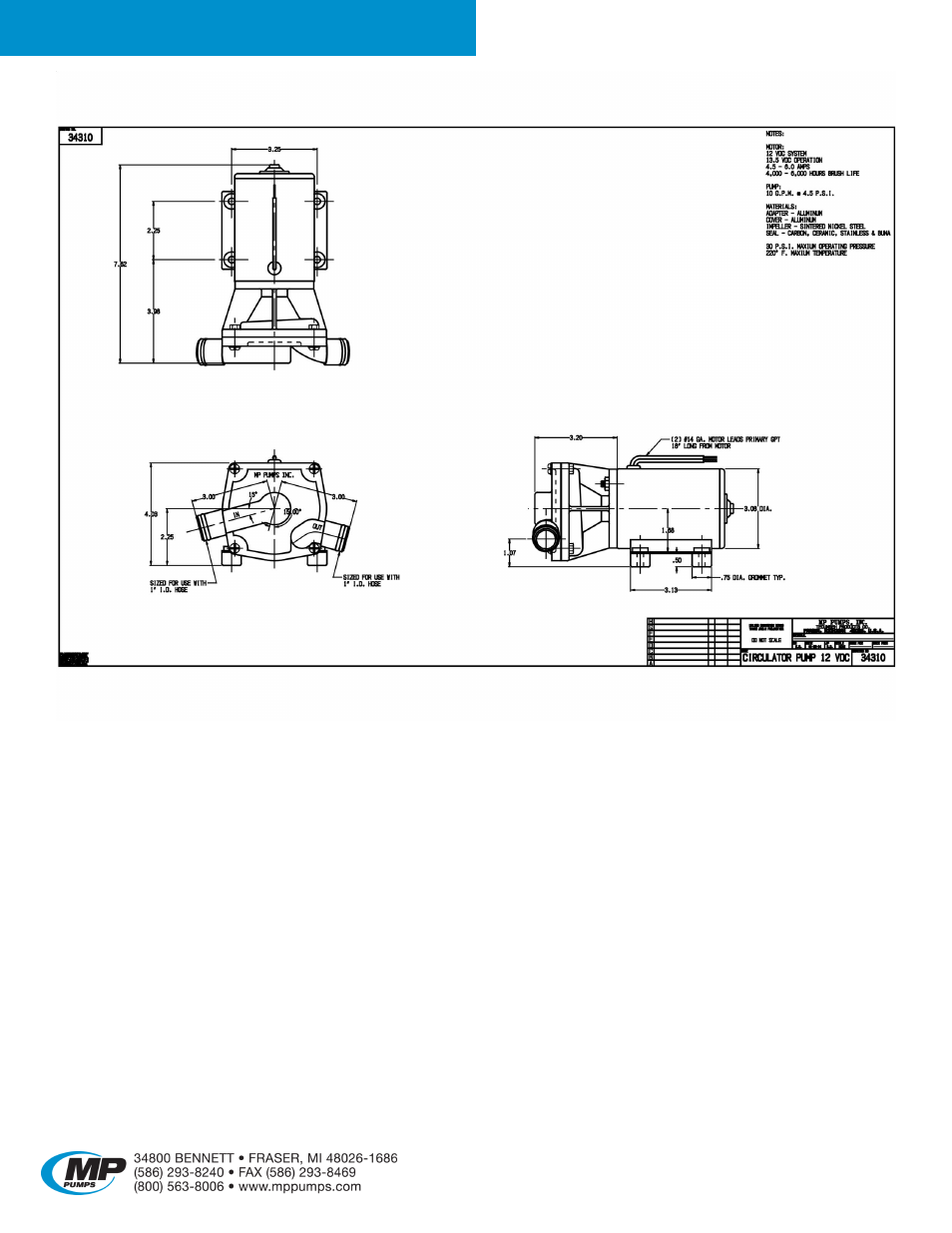 MP Pumps ILX User Manual | Page 3 / 4