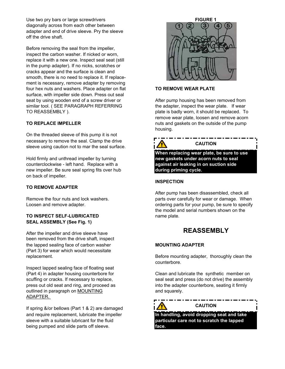 Reassembly | MP Pumps PETROLEUM SELF-PRIMING 5, 8, 10, 15 INSTRUCTION User Manual | Page 3 / 4