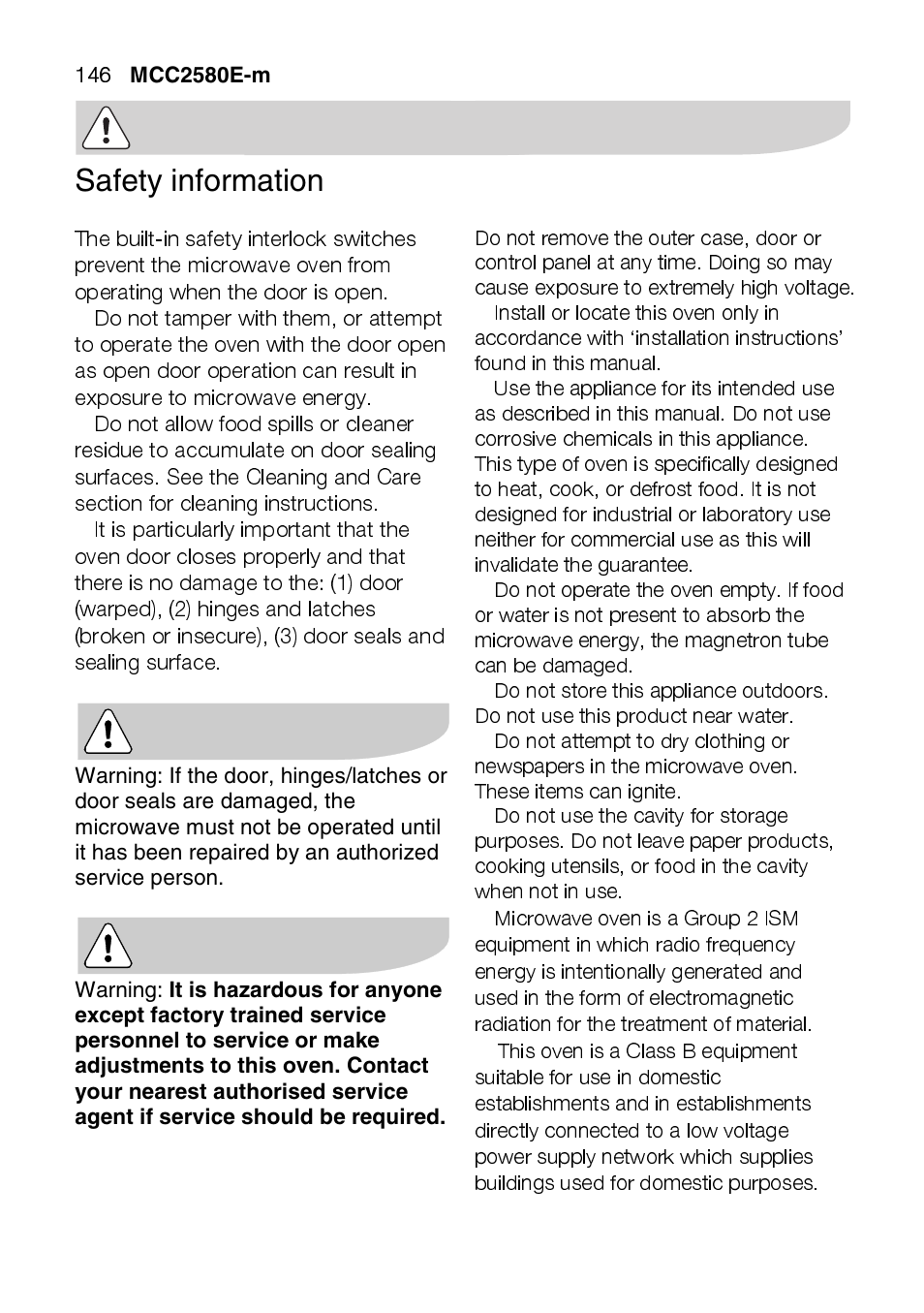 AEG MCC2580E-M User Manual | Page 146 / 284