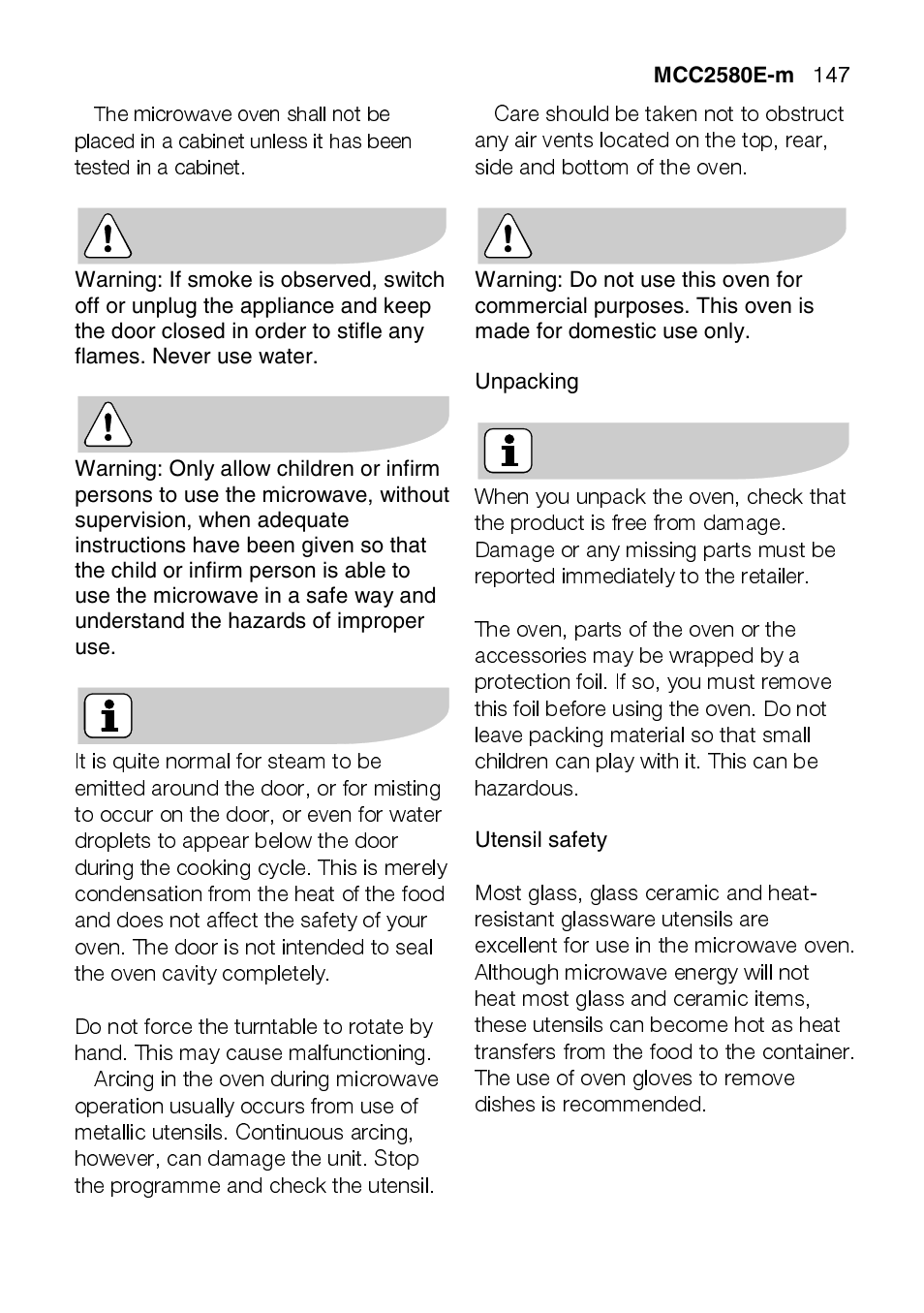 AEG MCC2580E-M User Manual | Page 147 / 284