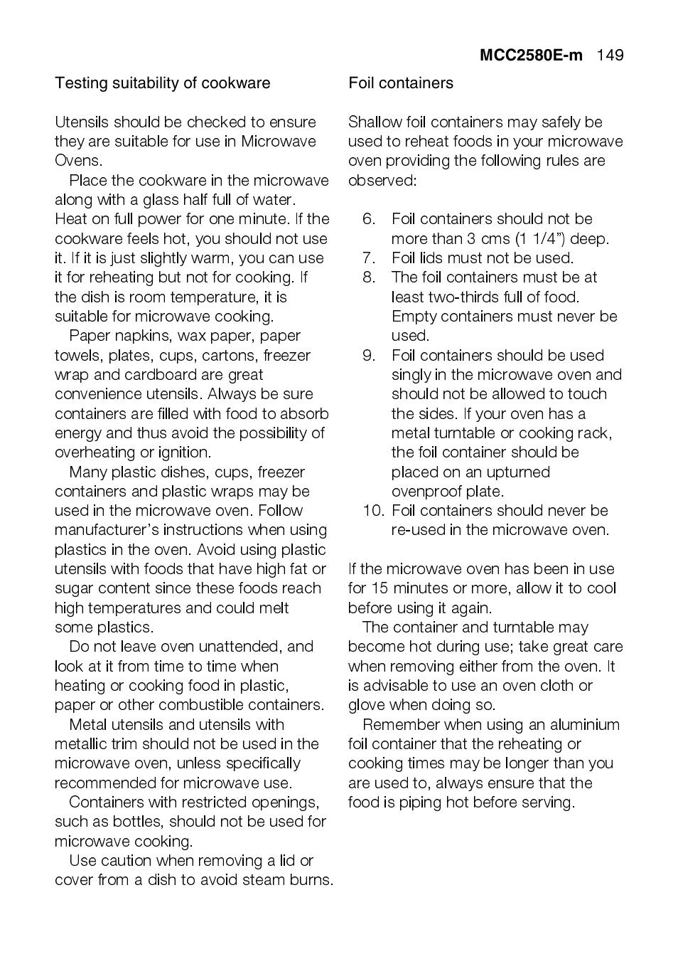 AEG MCC2580E-M User Manual | Page 149 / 284