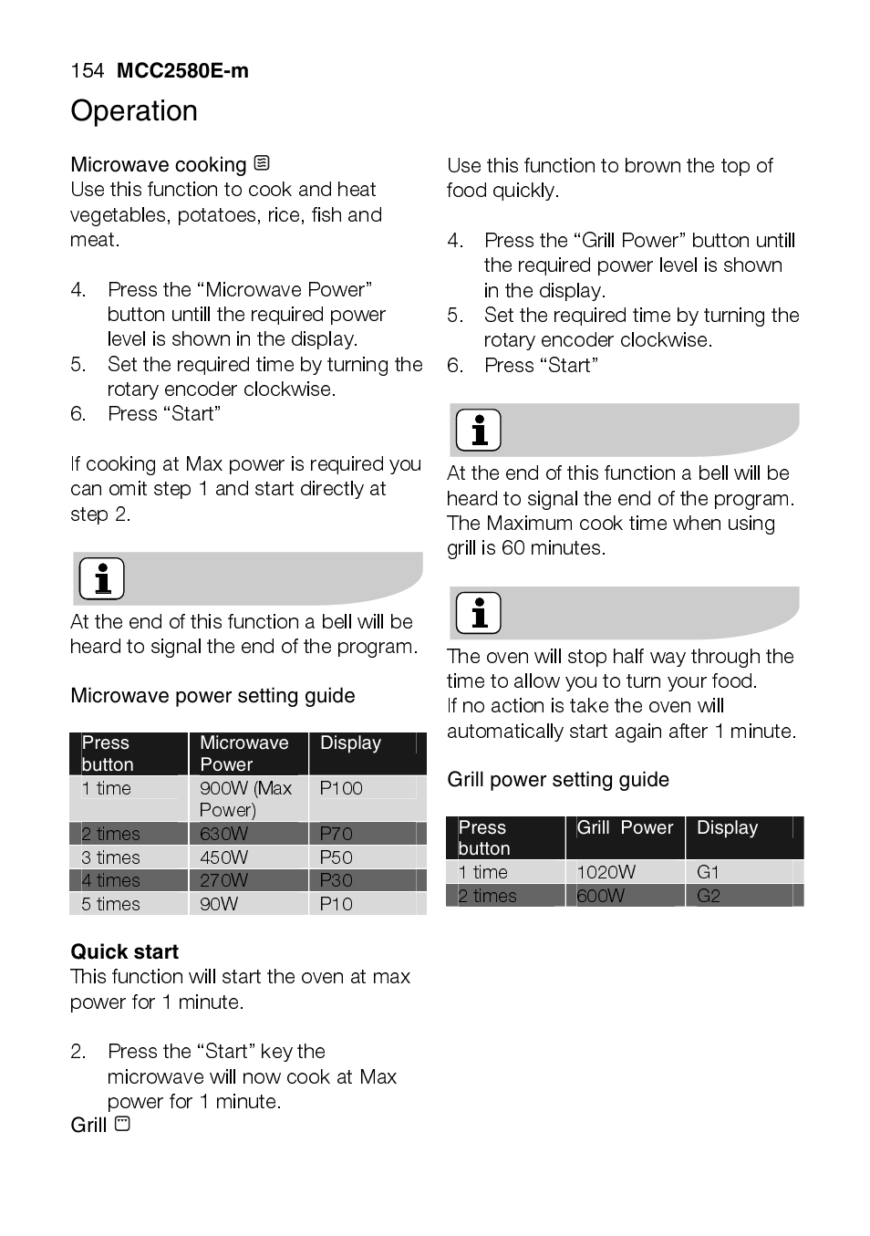 AEG MCC2580E-M User Manual | Page 154 / 284