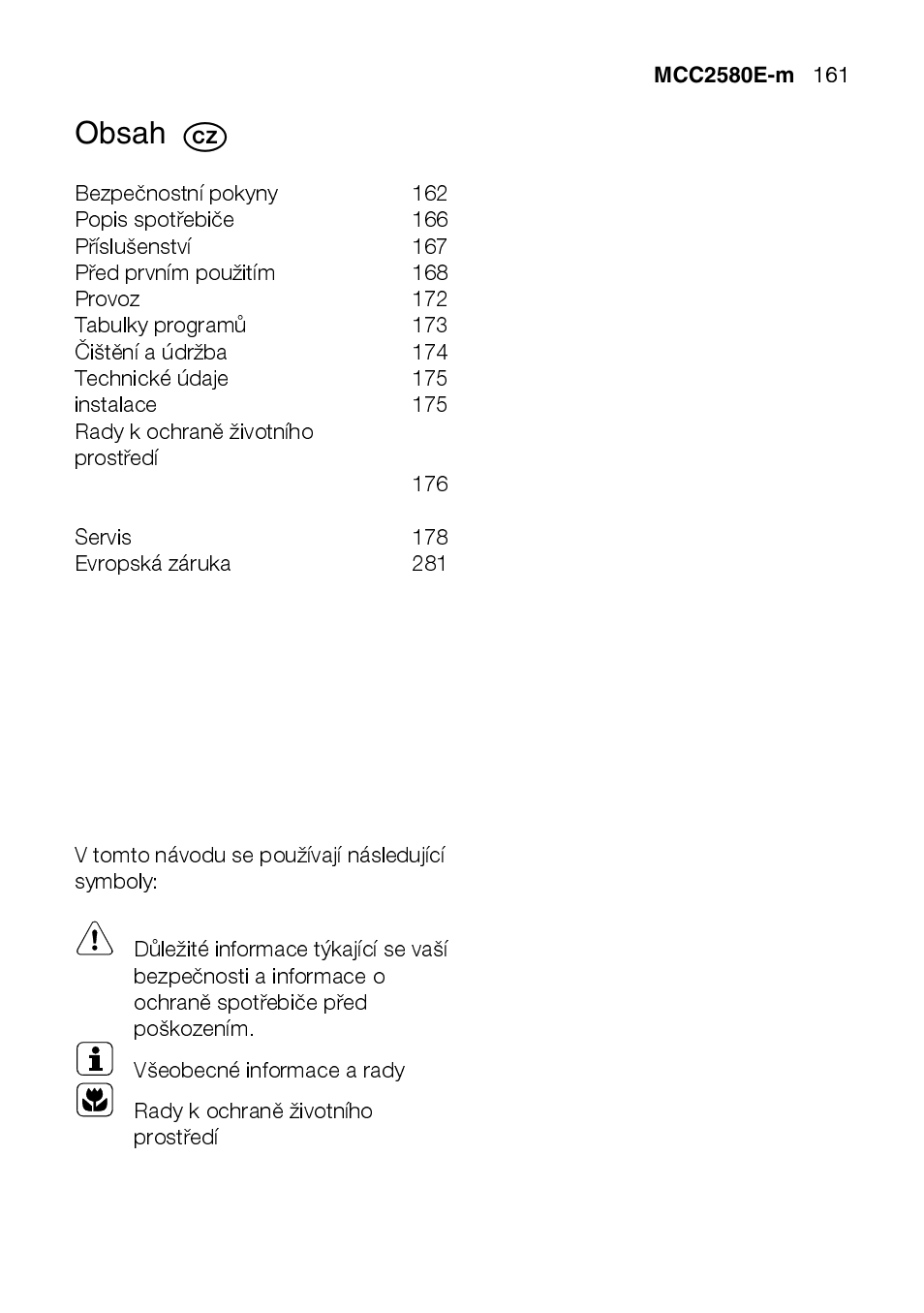 AEG MCC2580E-M User Manual | Page 161 / 284