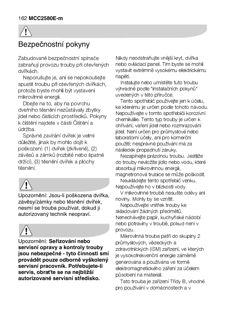 AEG MCC2580E-M User Manual | Page 162 / 284