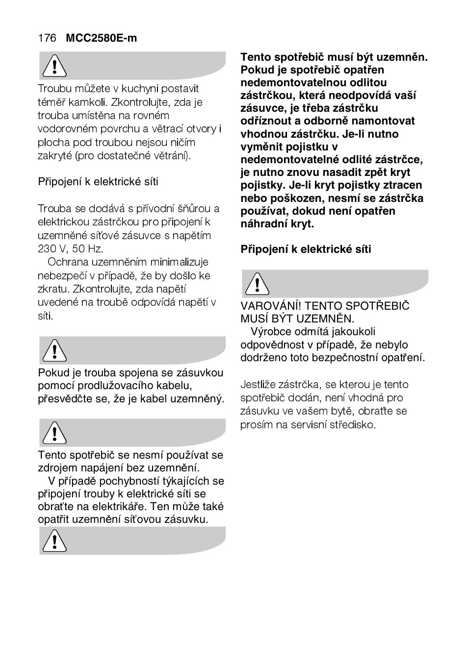 AEG MCC2580E-M User Manual | Page 176 / 284