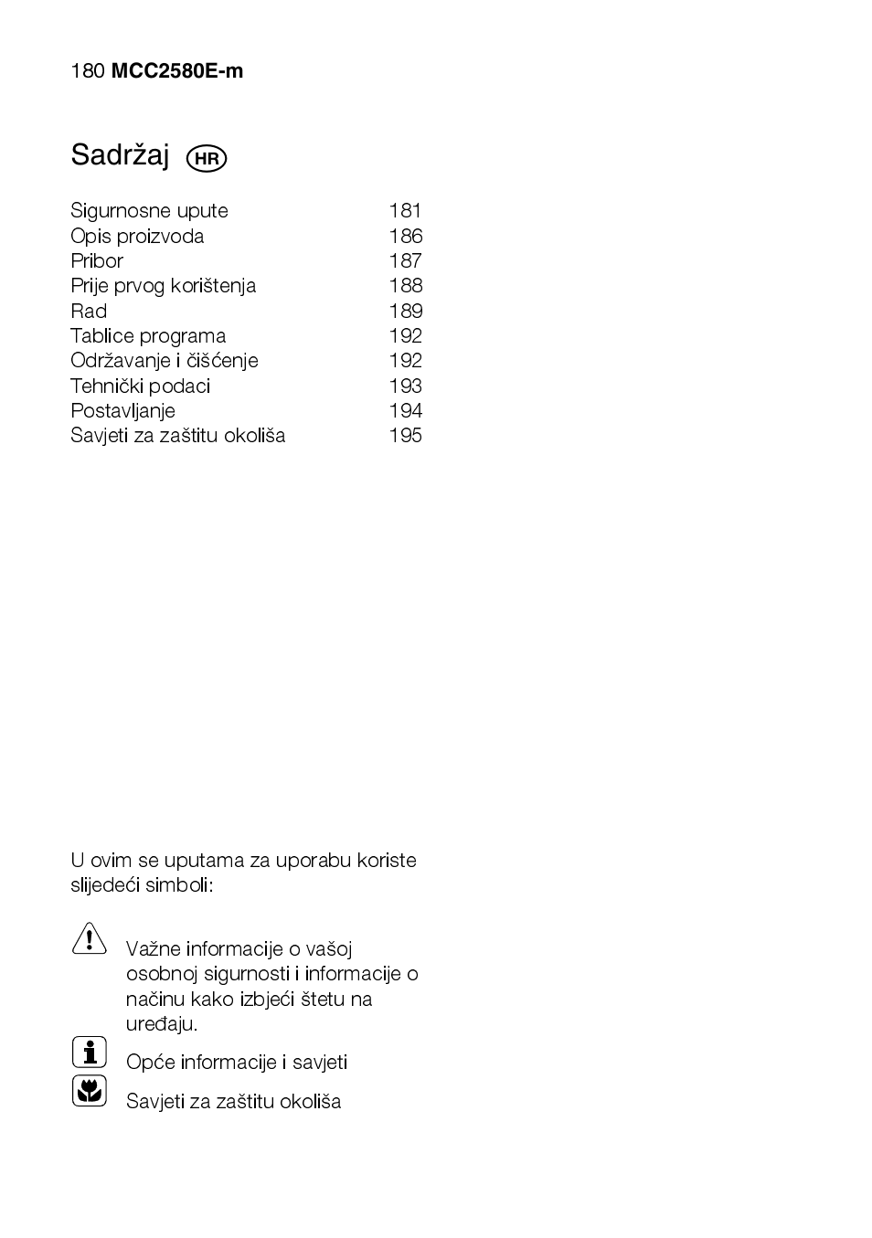 AEG MCC2580E-M User Manual | Page 180 / 284