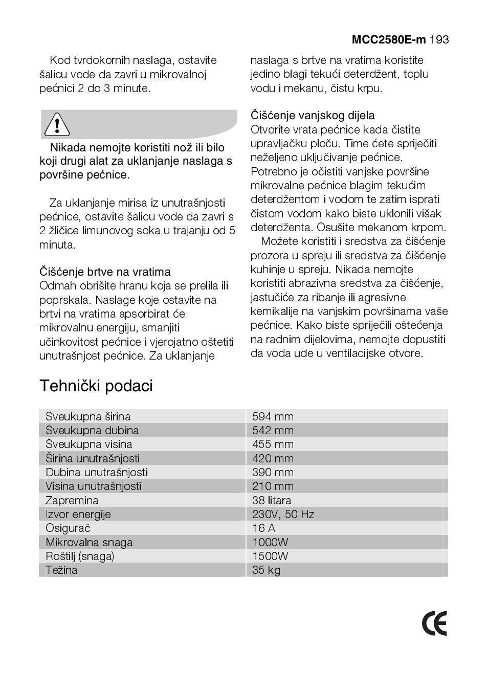 AEG MCC2580E-M User Manual | Page 193 / 284