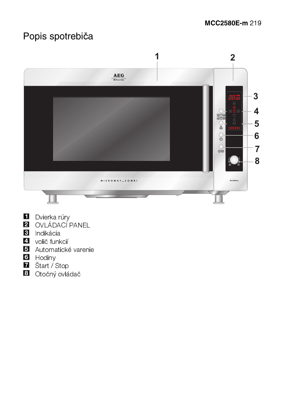 AEG MCC2580E-M User Manual | Page 219 / 284