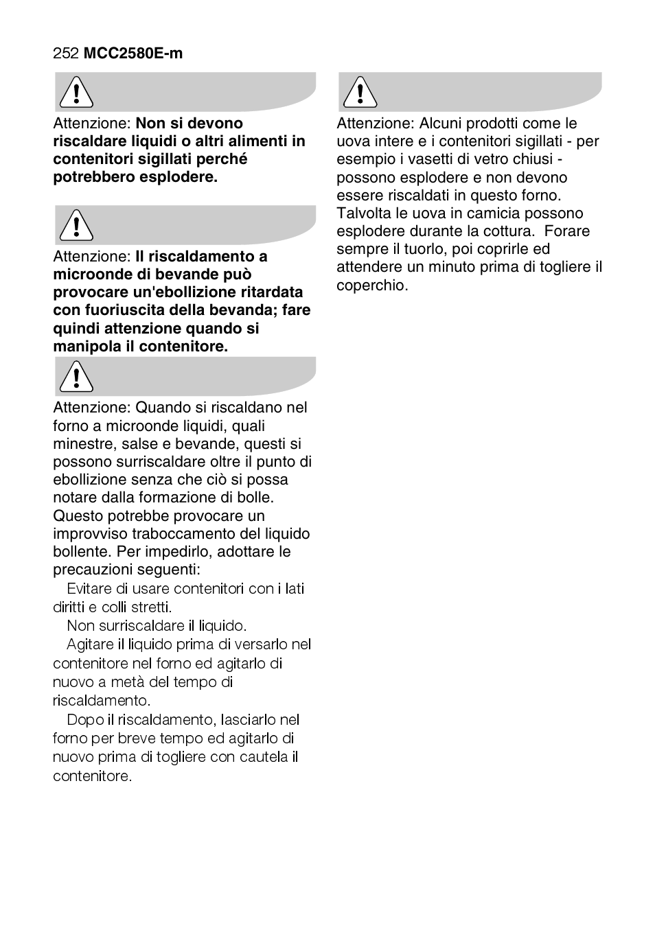 AEG MCC2580E-M User Manual | Page 252 / 284