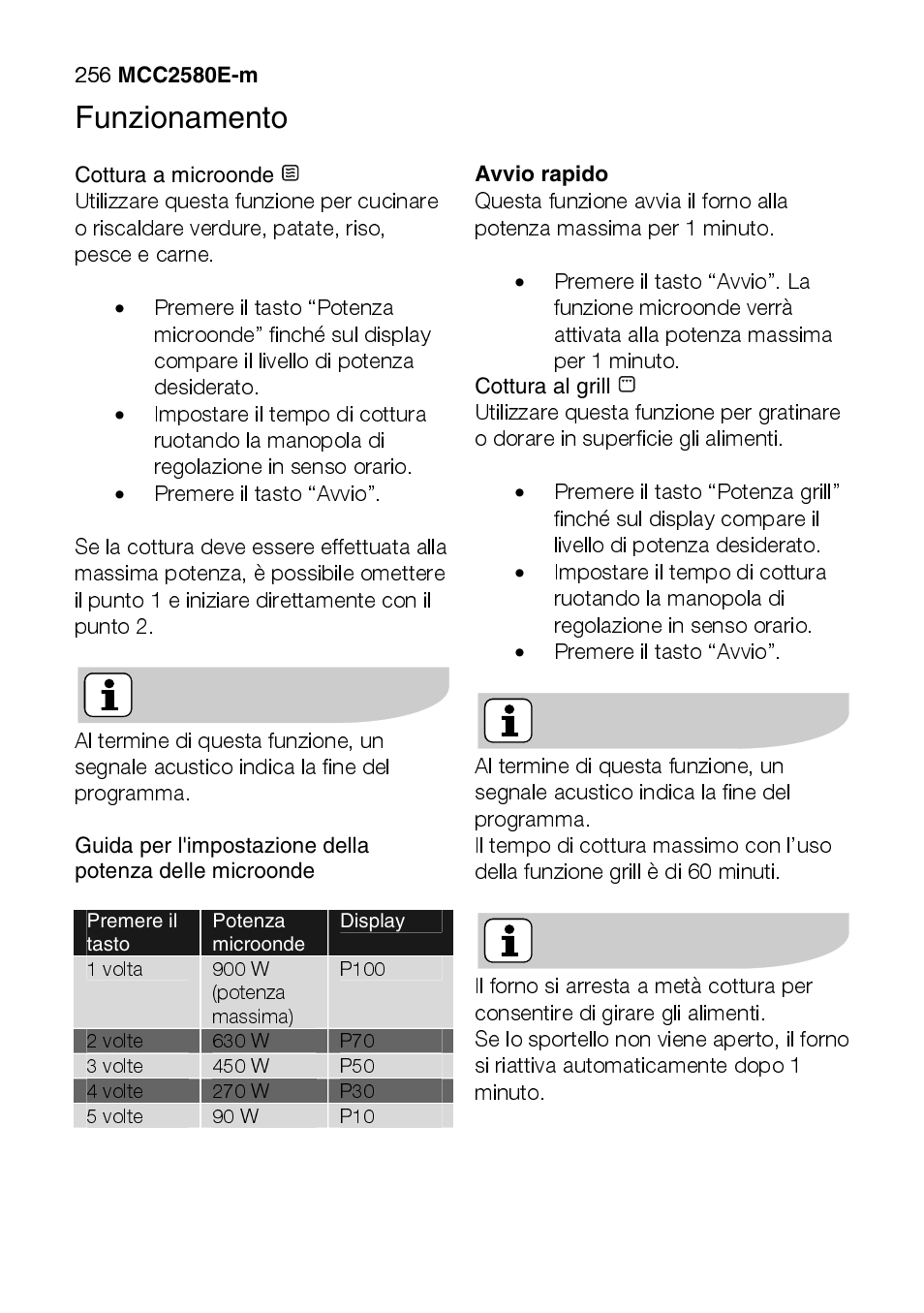 AEG MCC2580E-M User Manual | Page 256 / 284