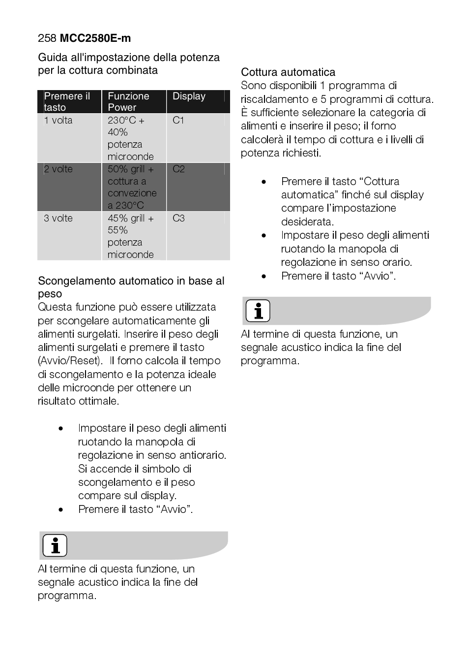 AEG MCC2580E-M User Manual | Page 258 / 284