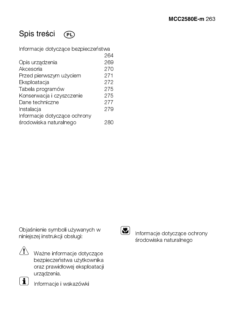 AEG MCC2580E-M User Manual | Page 263 / 284