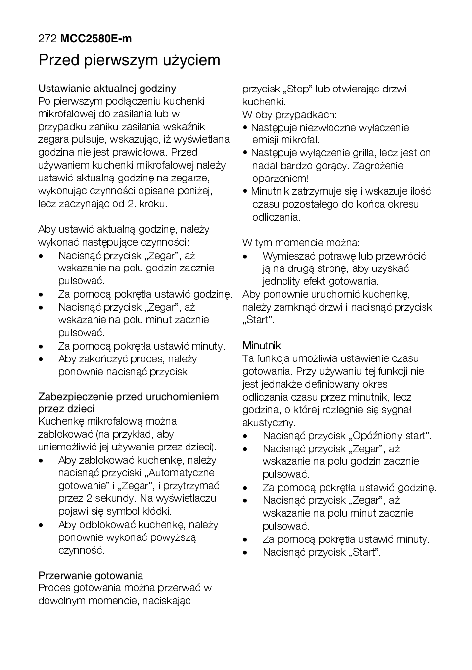 AEG MCC2580E-M User Manual | Page 272 / 284