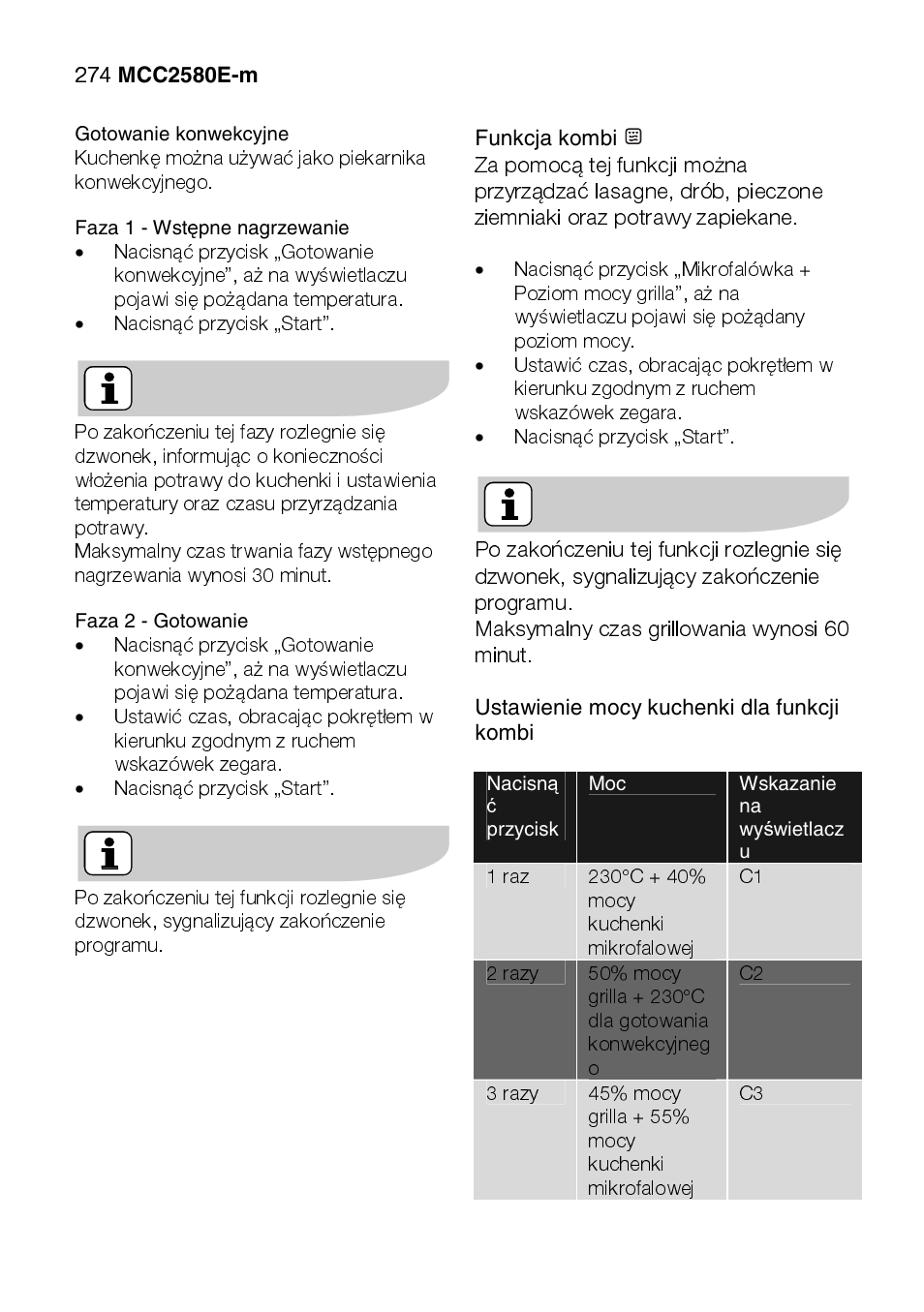 AEG MCC2580E-M User Manual | Page 274 / 284