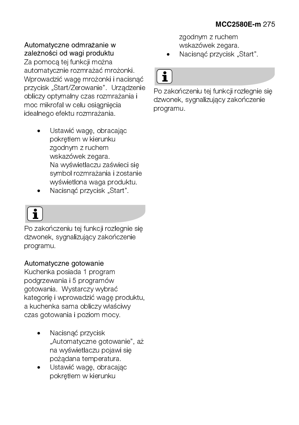 AEG MCC2580E-M User Manual | Page 275 / 284