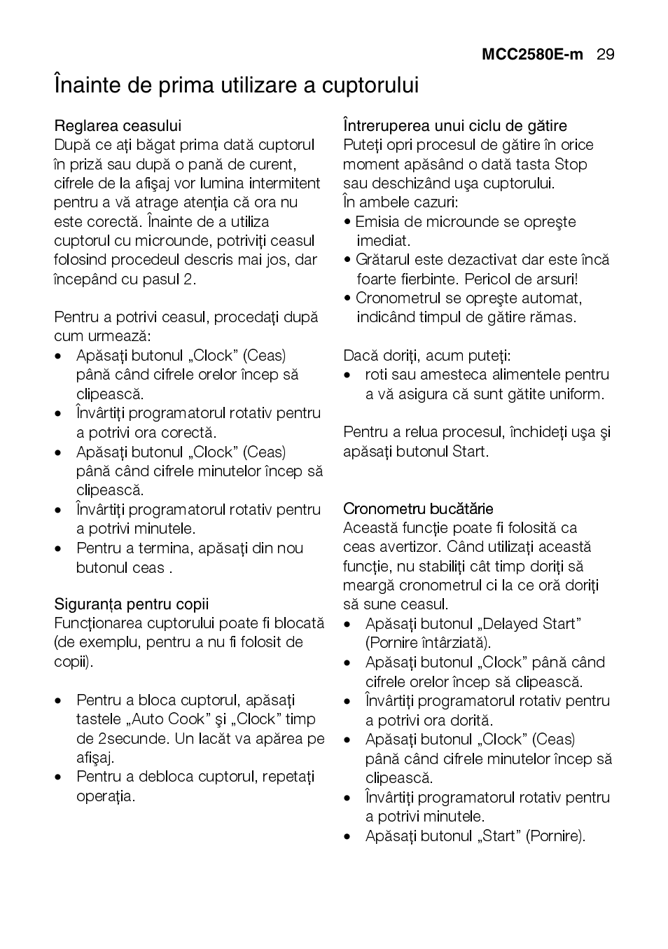 AEG MCC2580E-M User Manual | Page 29 / 284