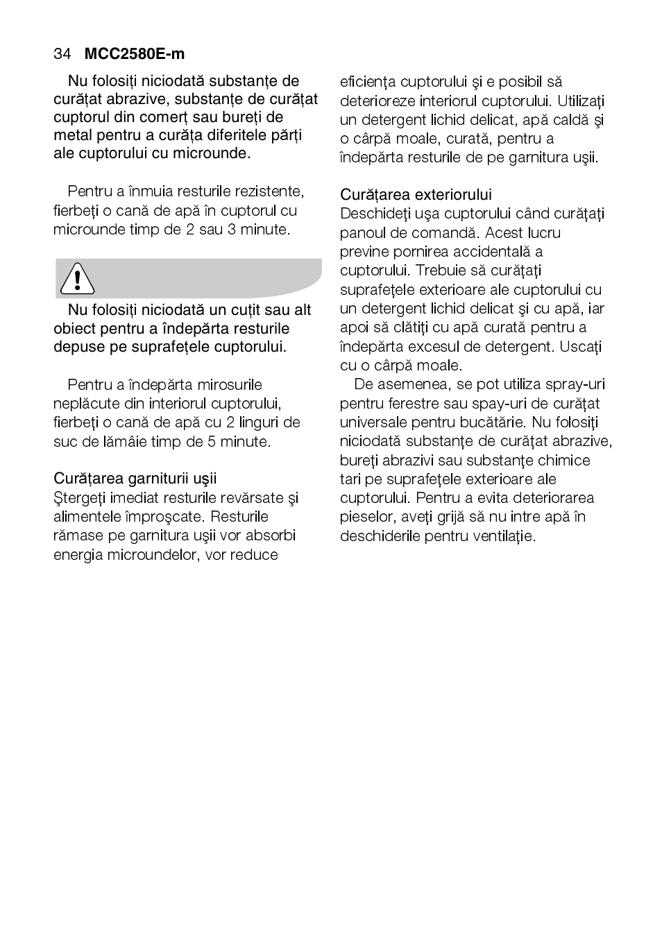 AEG MCC2580E-M User Manual | Page 34 / 284