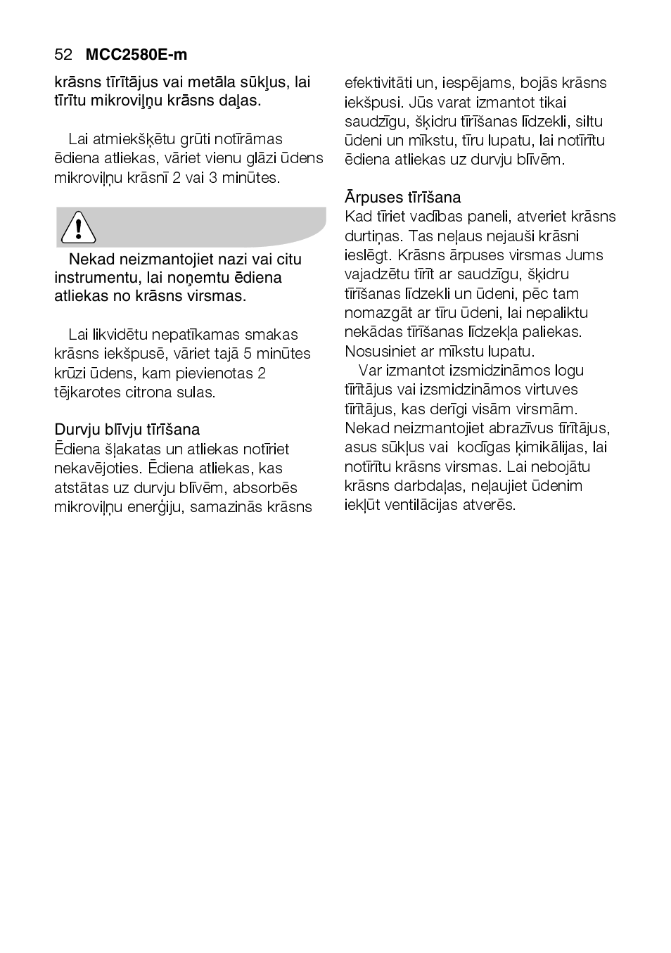 AEG MCC2580E-M User Manual | Page 52 / 284