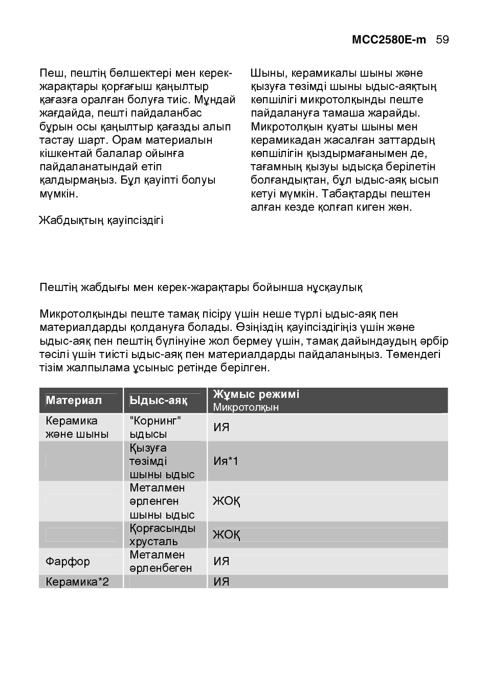 AEG MCC2580E-M User Manual | Page 59 / 284