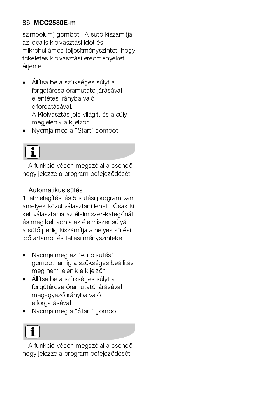 AEG MCC2580E-M User Manual | Page 86 / 284
