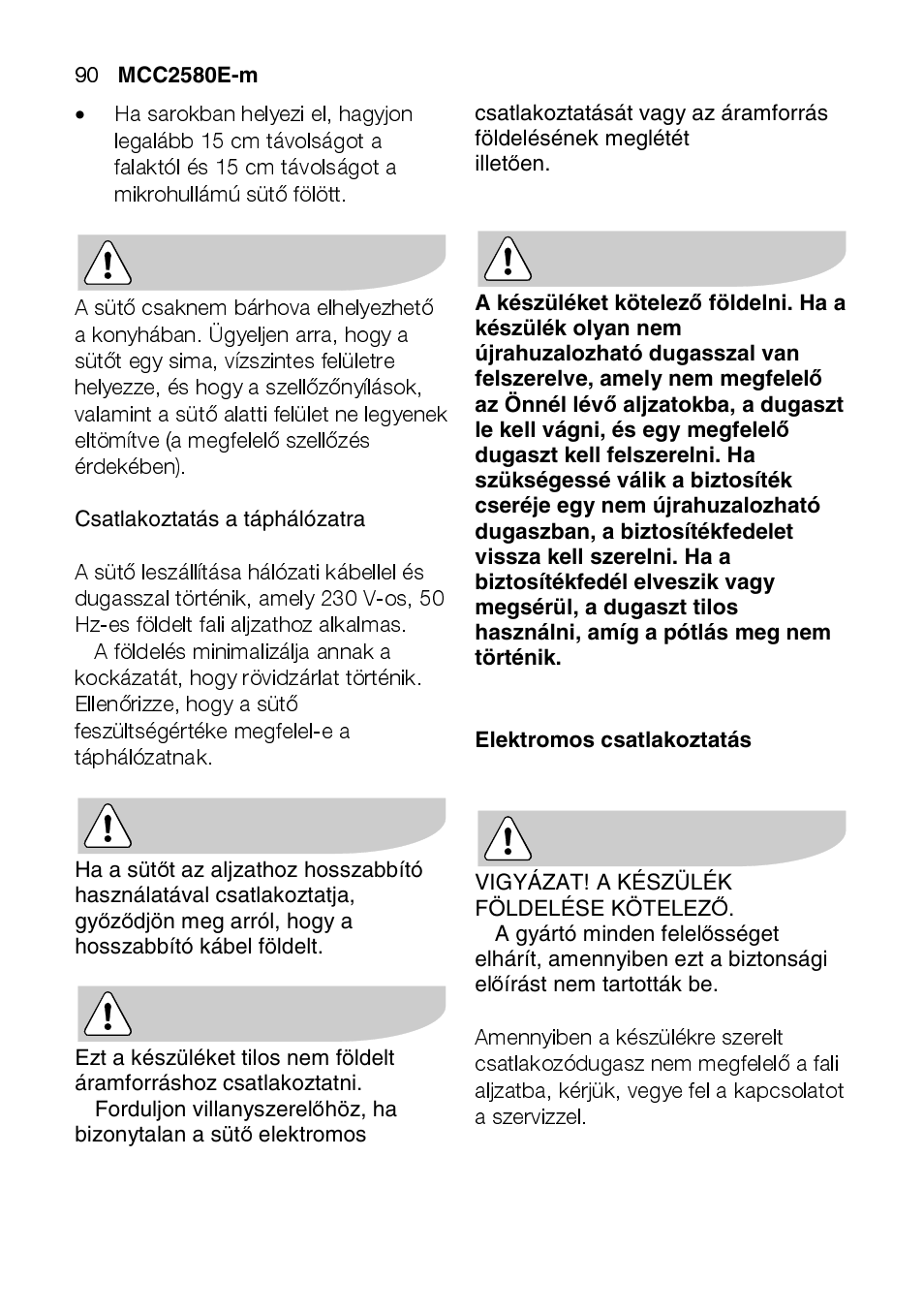 AEG MCC2580E-M User Manual | Page 90 / 284