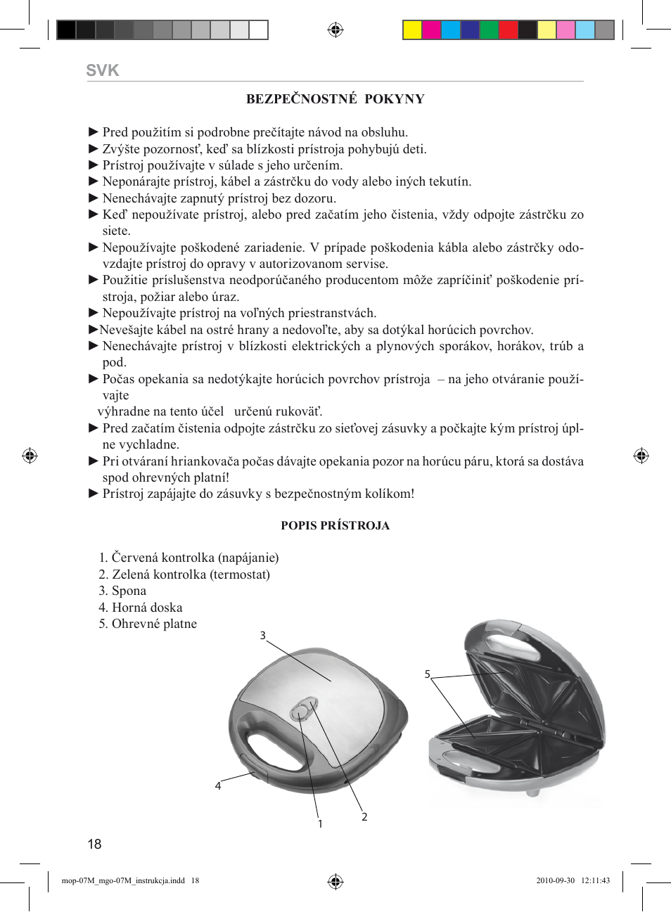 MPM MGO-07M User Manual | Page 18 / 24