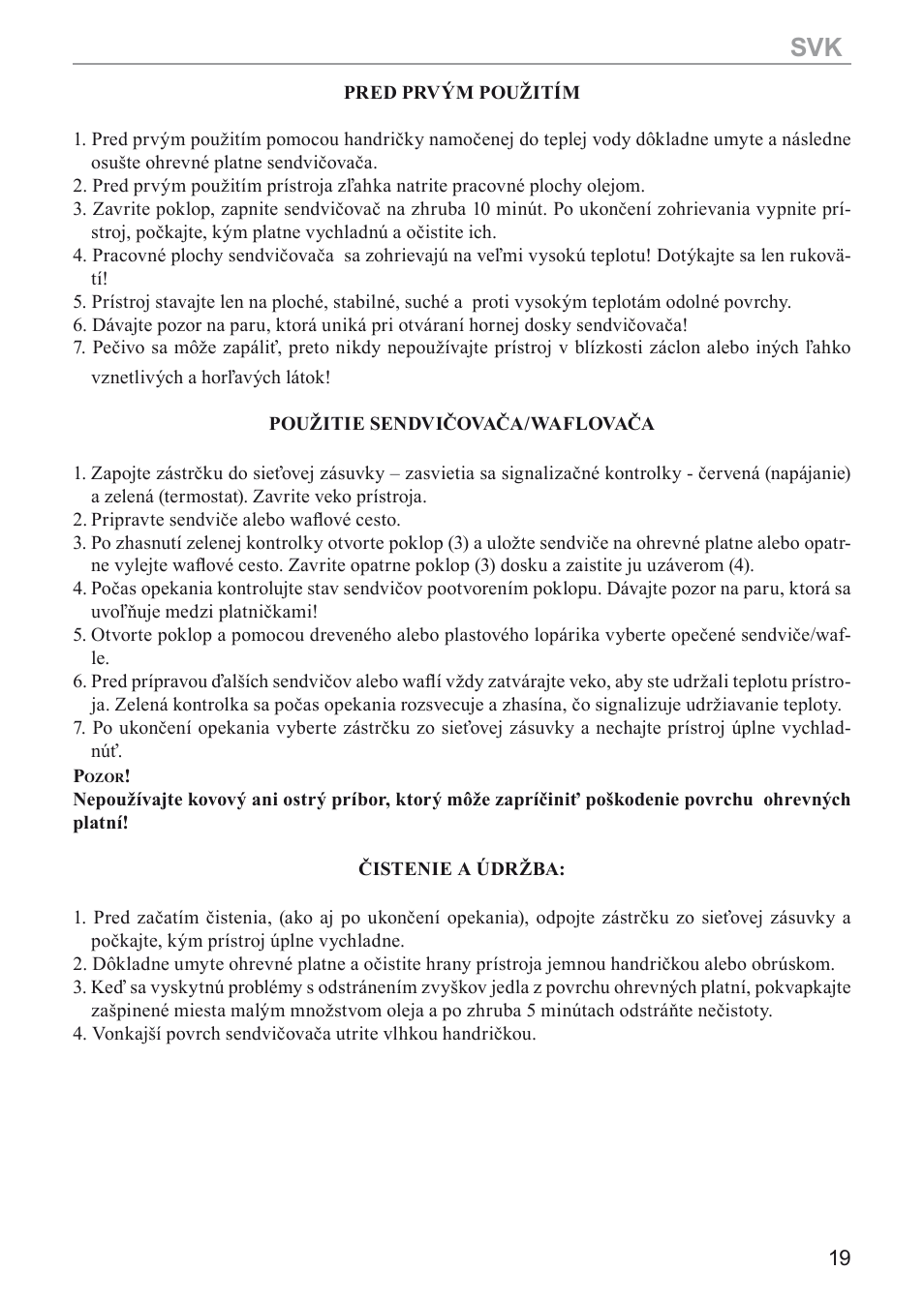 MPM MGO-05M User Manual | Page 19 / 24