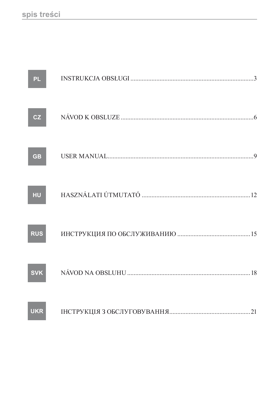 MPM MGO-05M User Manual | Page 2 / 24