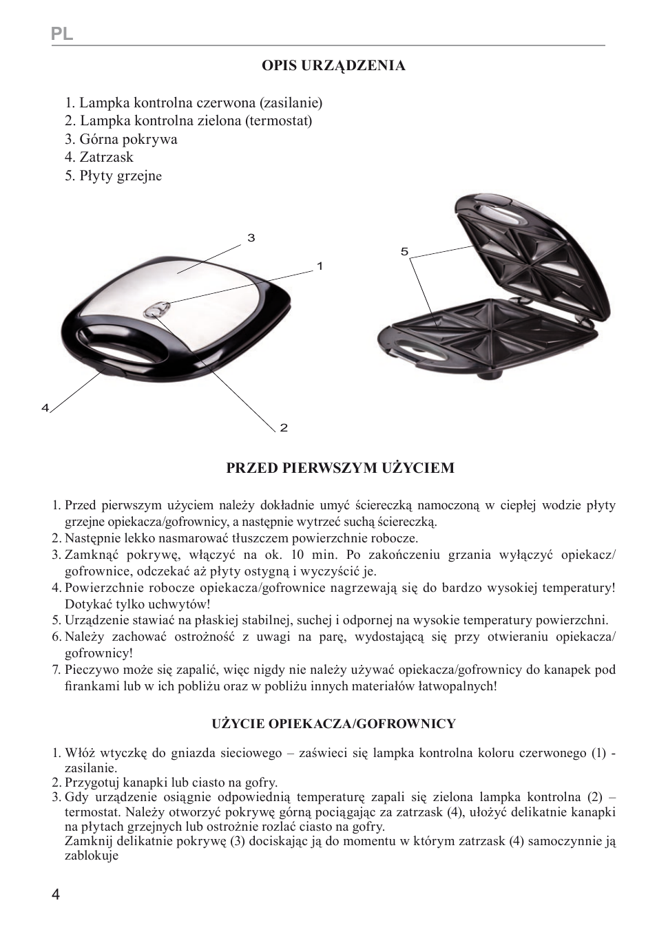 MPM MGO-05M User Manual | Page 4 / 24