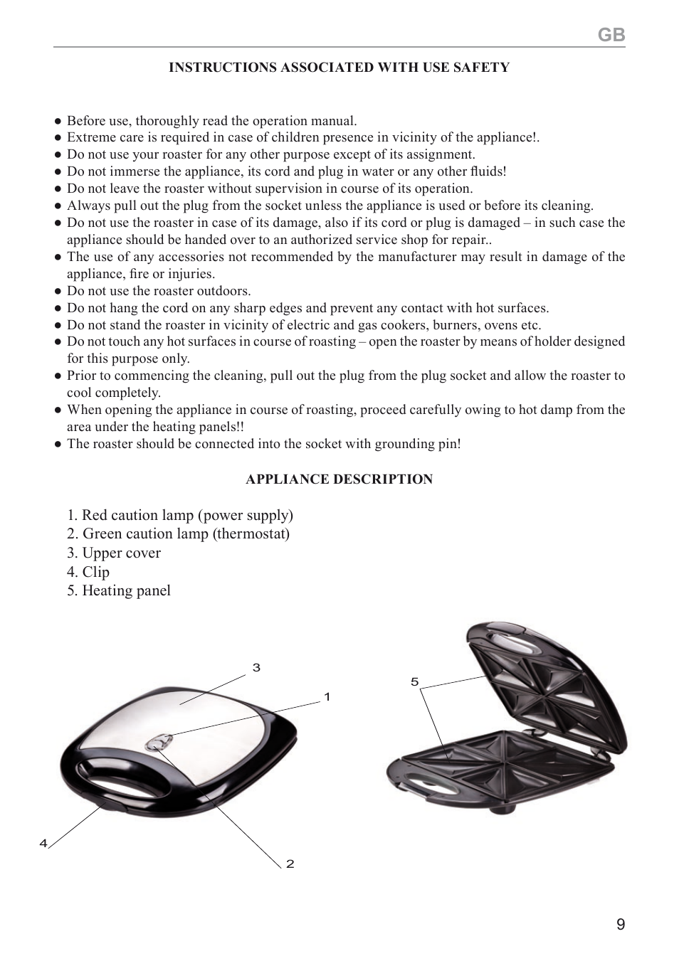 MPM MGO-05M User Manual | Page 9 / 24
