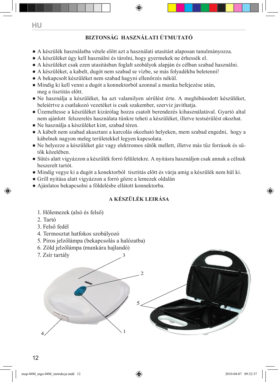MPM MGO-04 User Manual | Page 12 / 24