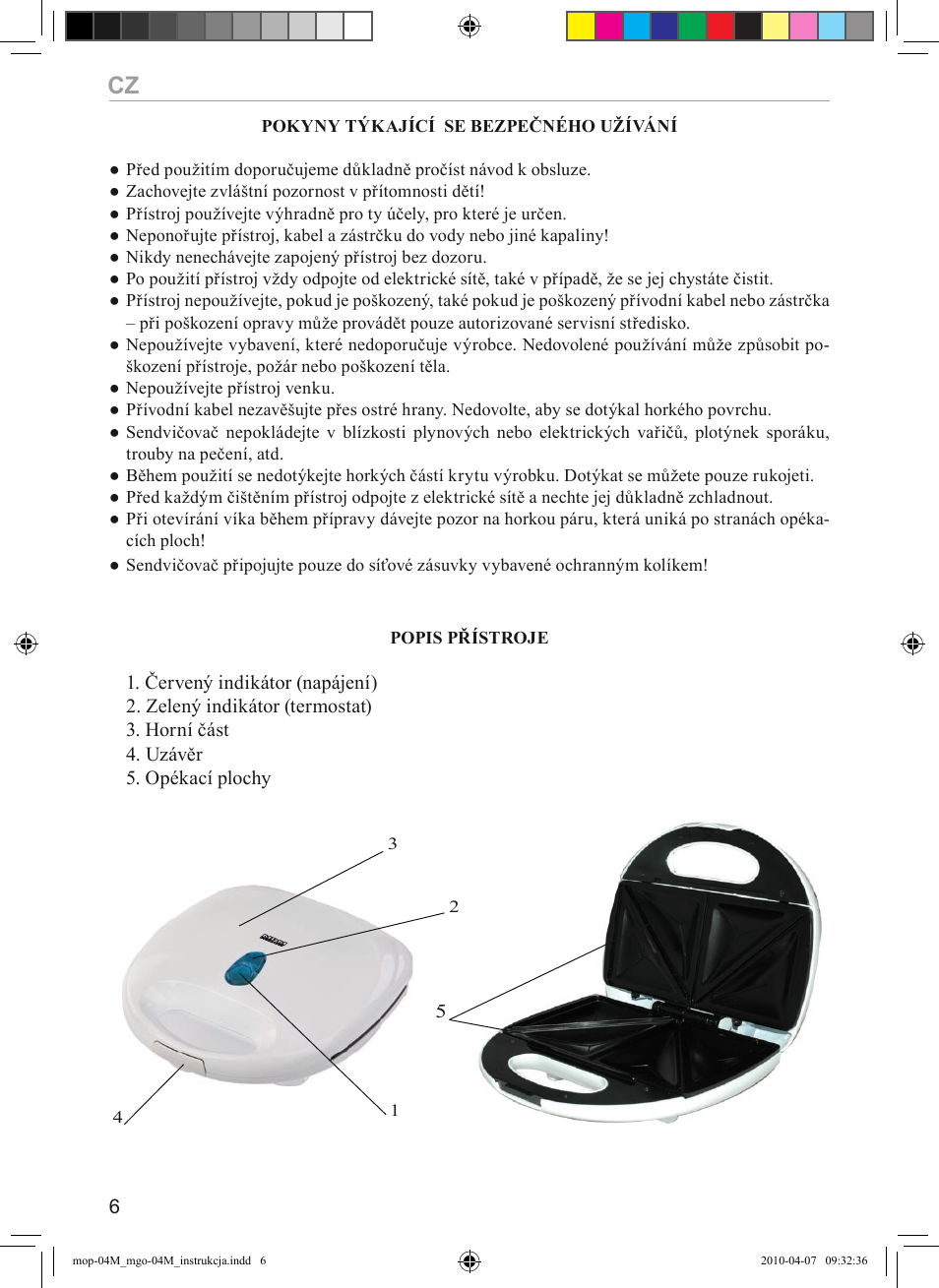 MPM MGO-04 User Manual | Page 6 / 24