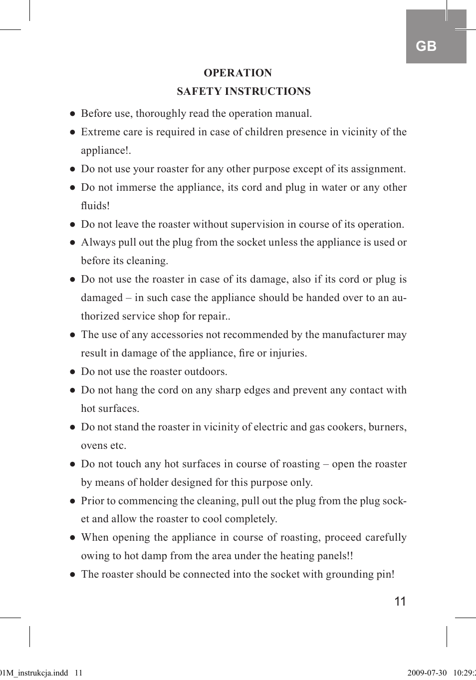 MPM MOP-01M User Manual | Page 11 / 32