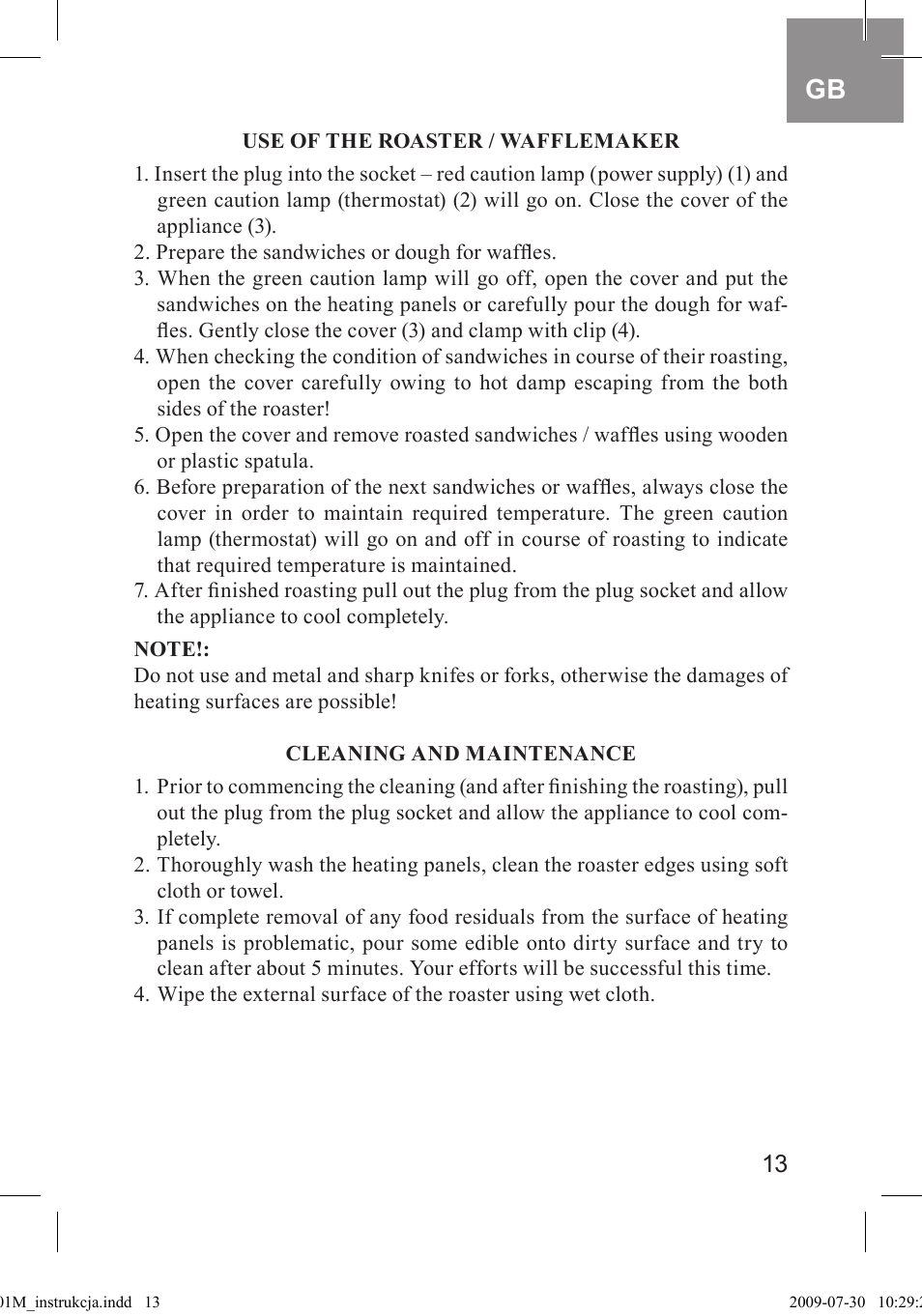 MPM MOP-01M User Manual | Page 13 / 32