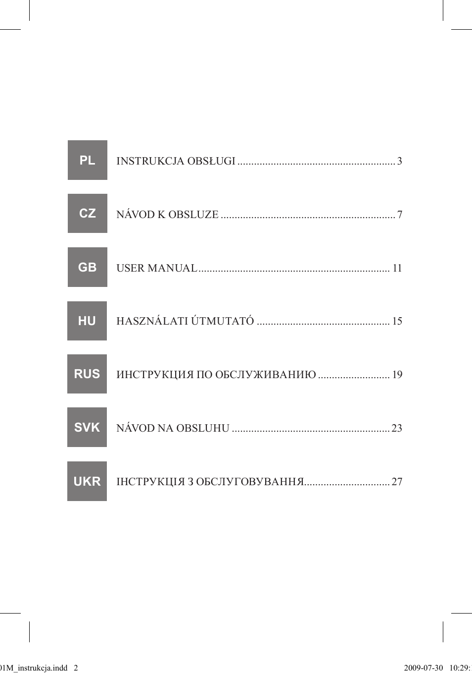 MPM MOP-01M User Manual | Page 2 / 32