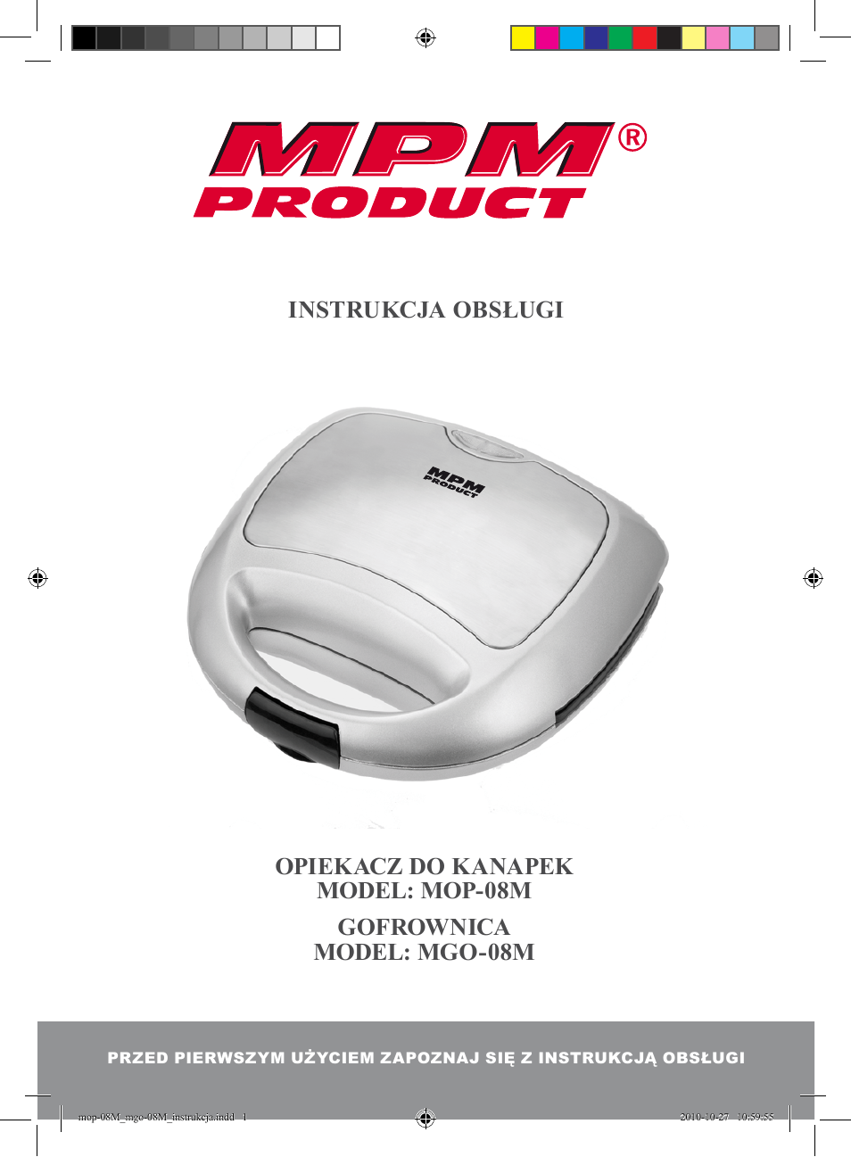 MPM MGO-08M User Manual | 24 pages