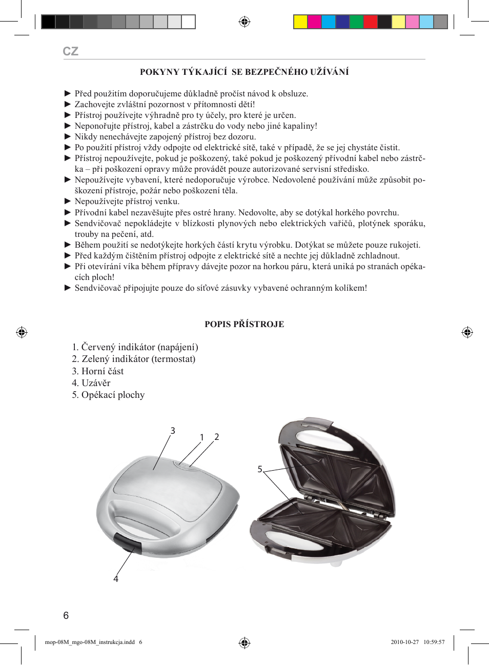 MPM MGO-08M User Manual | Page 6 / 24