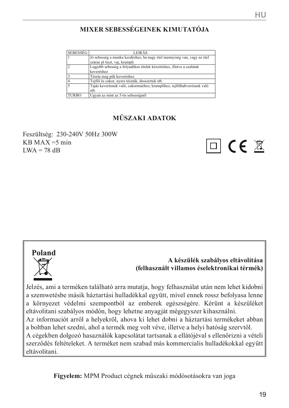 Poland | MPM MMR-03 User Manual | Page 19 / 34
