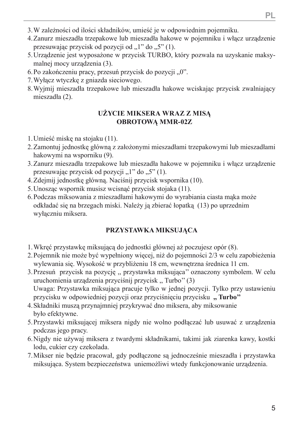 MPM MMR-03 User Manual | Page 5 / 34