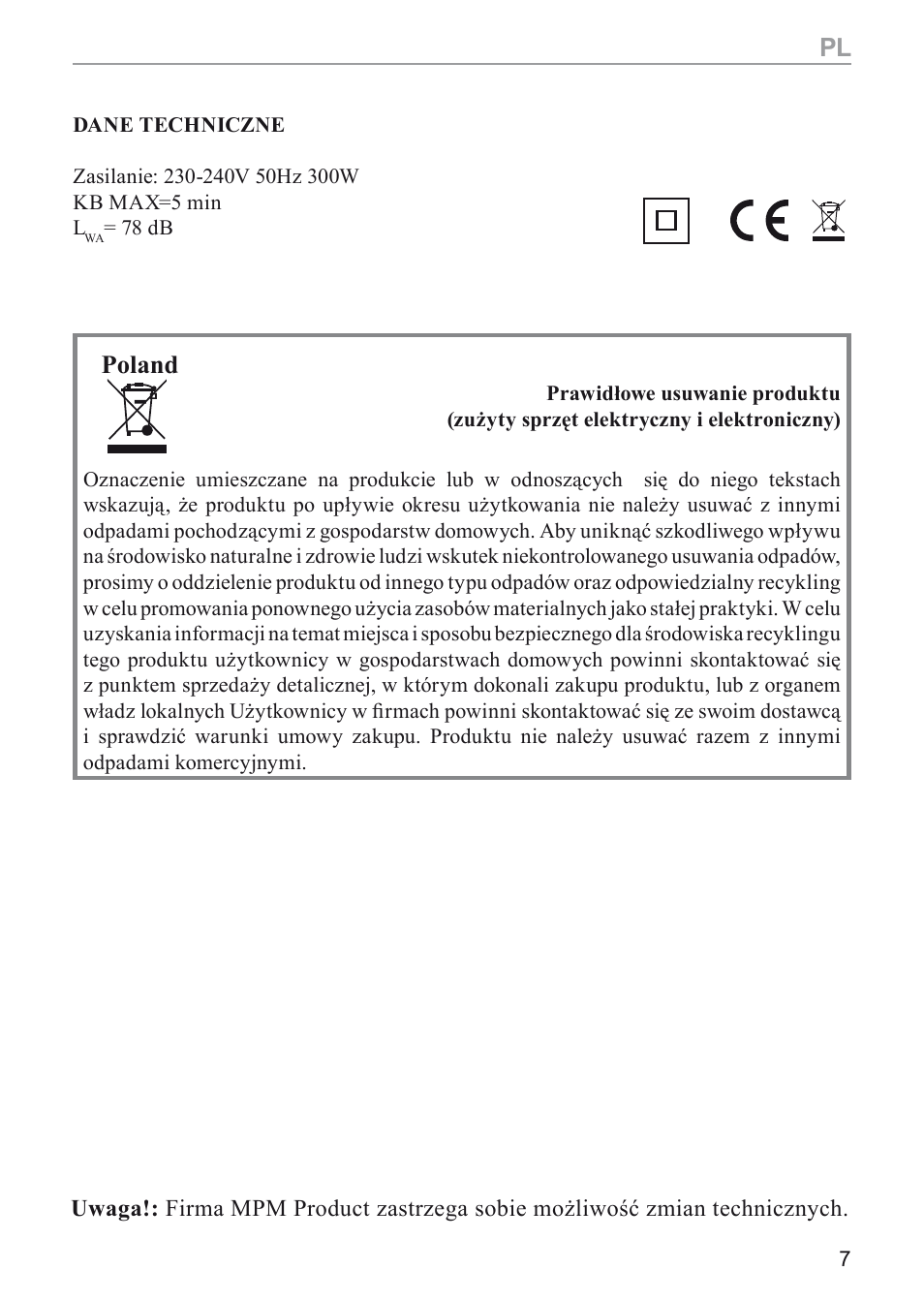 Poland | MPM MMR-03 User Manual | Page 7 / 34