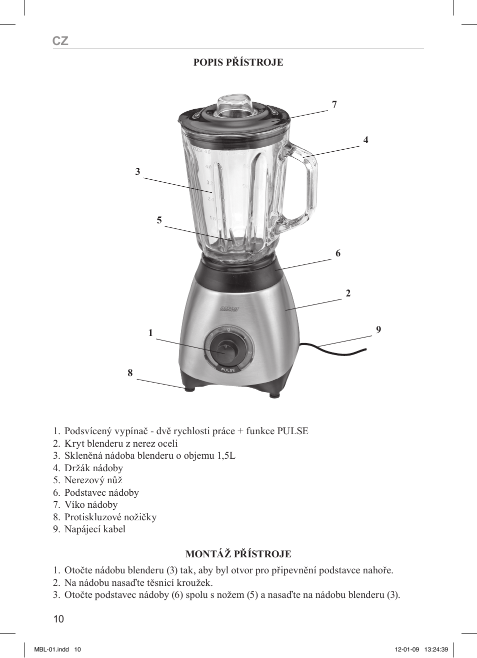 MPM MBL-01M User Manual | Page 10 / 36