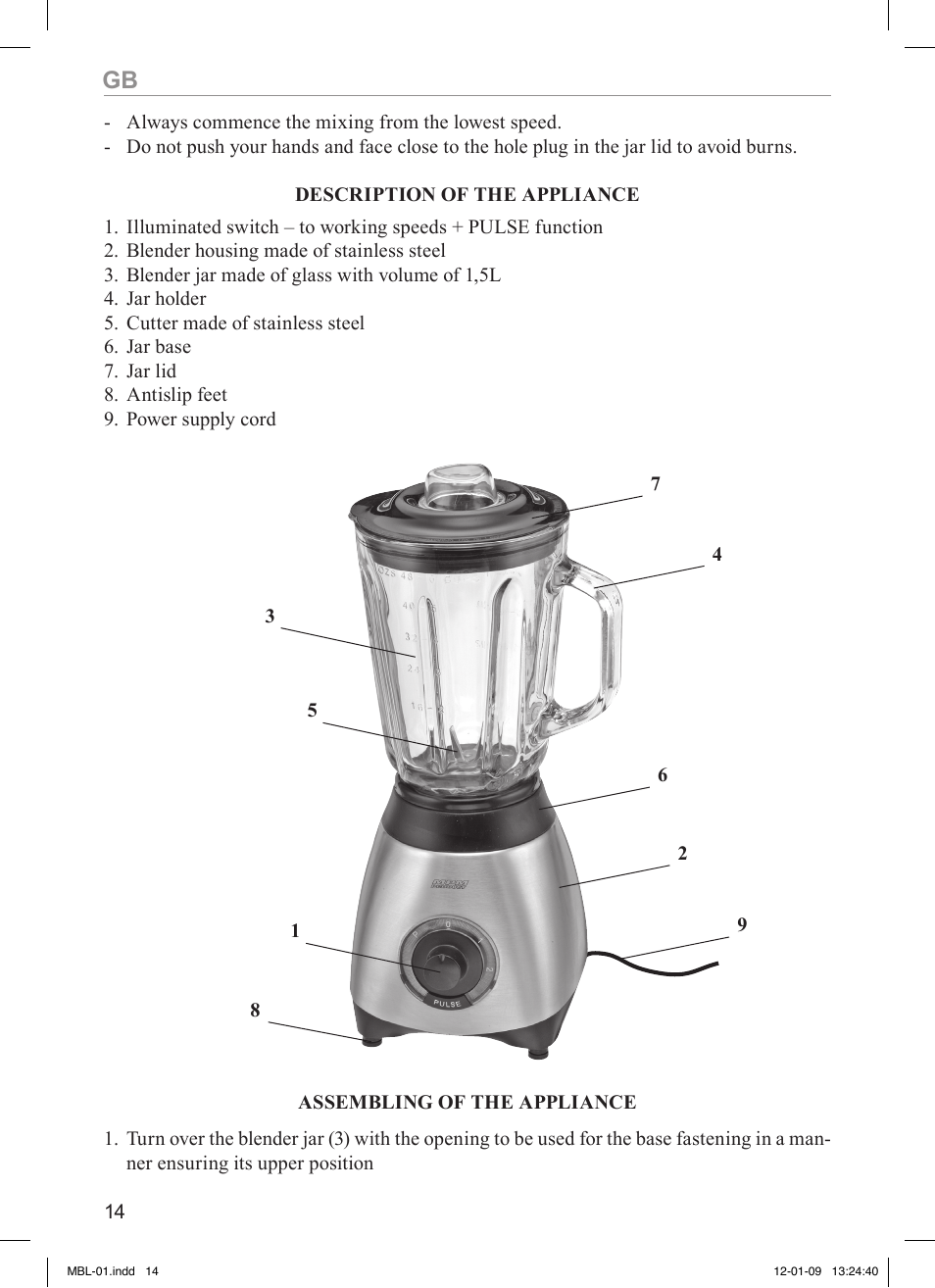 MPM MBL-01M User Manual | Page 14 / 36