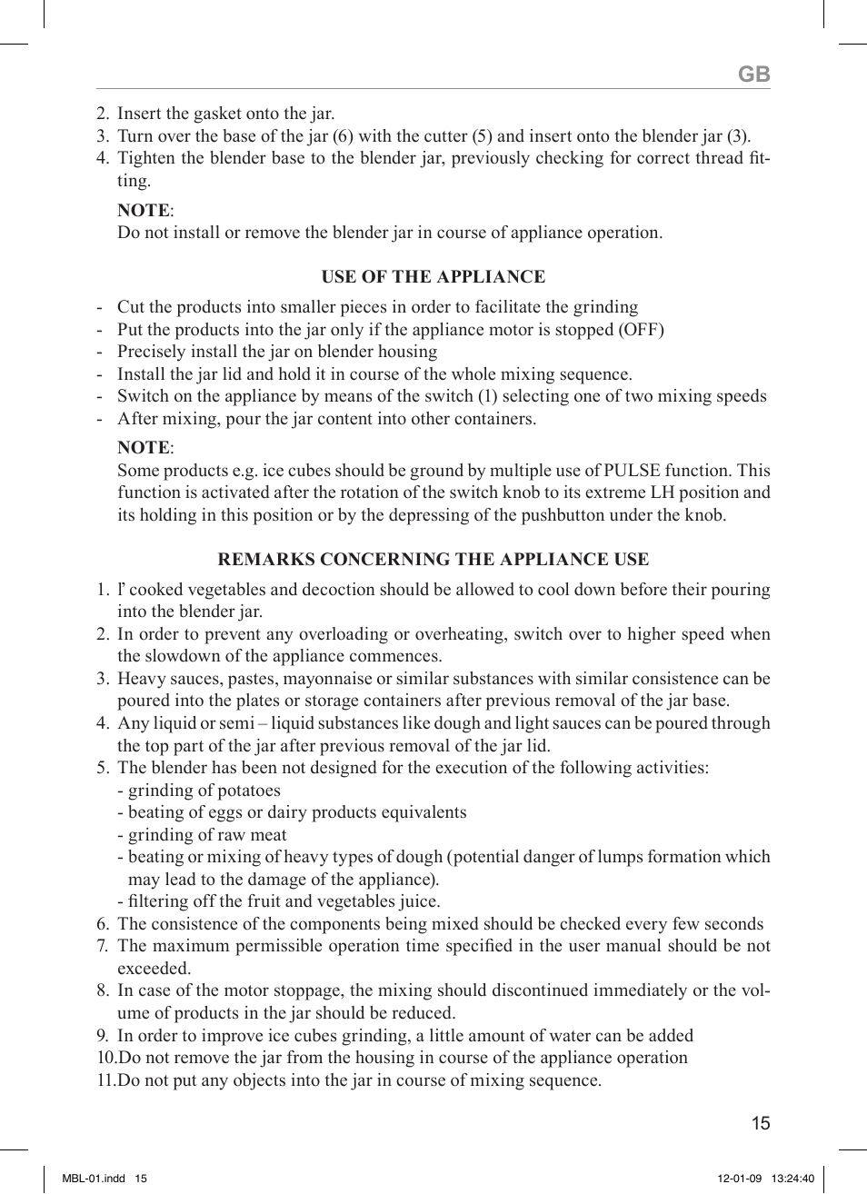 MPM MBL-01M User Manual | Page 15 / 36