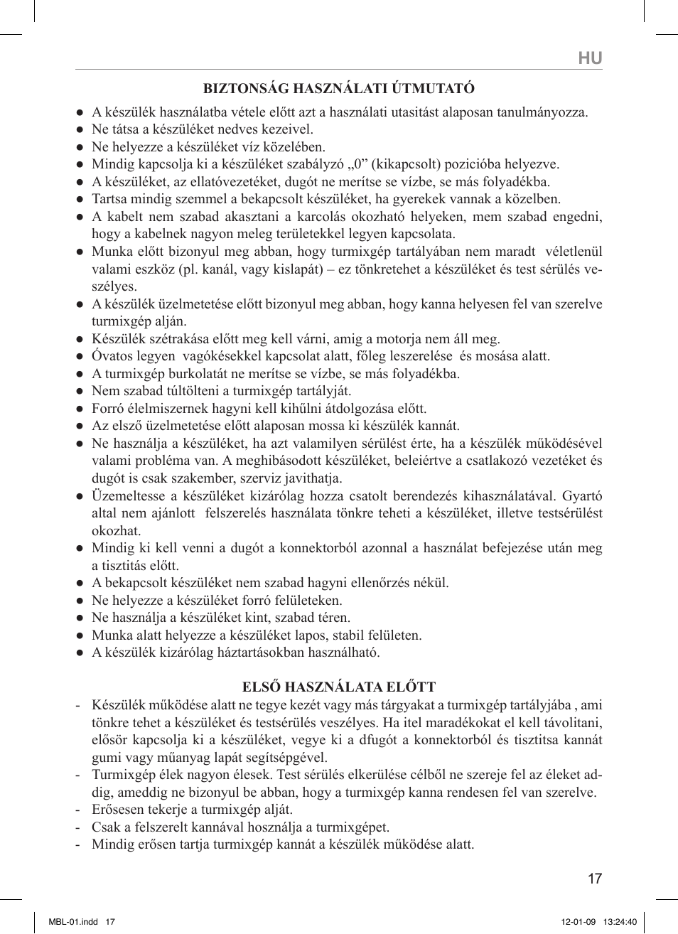 MPM MBL-01M User Manual | Page 17 / 36