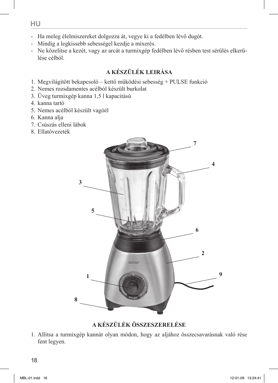 MPM MBL-01M User Manual | Page 18 / 36