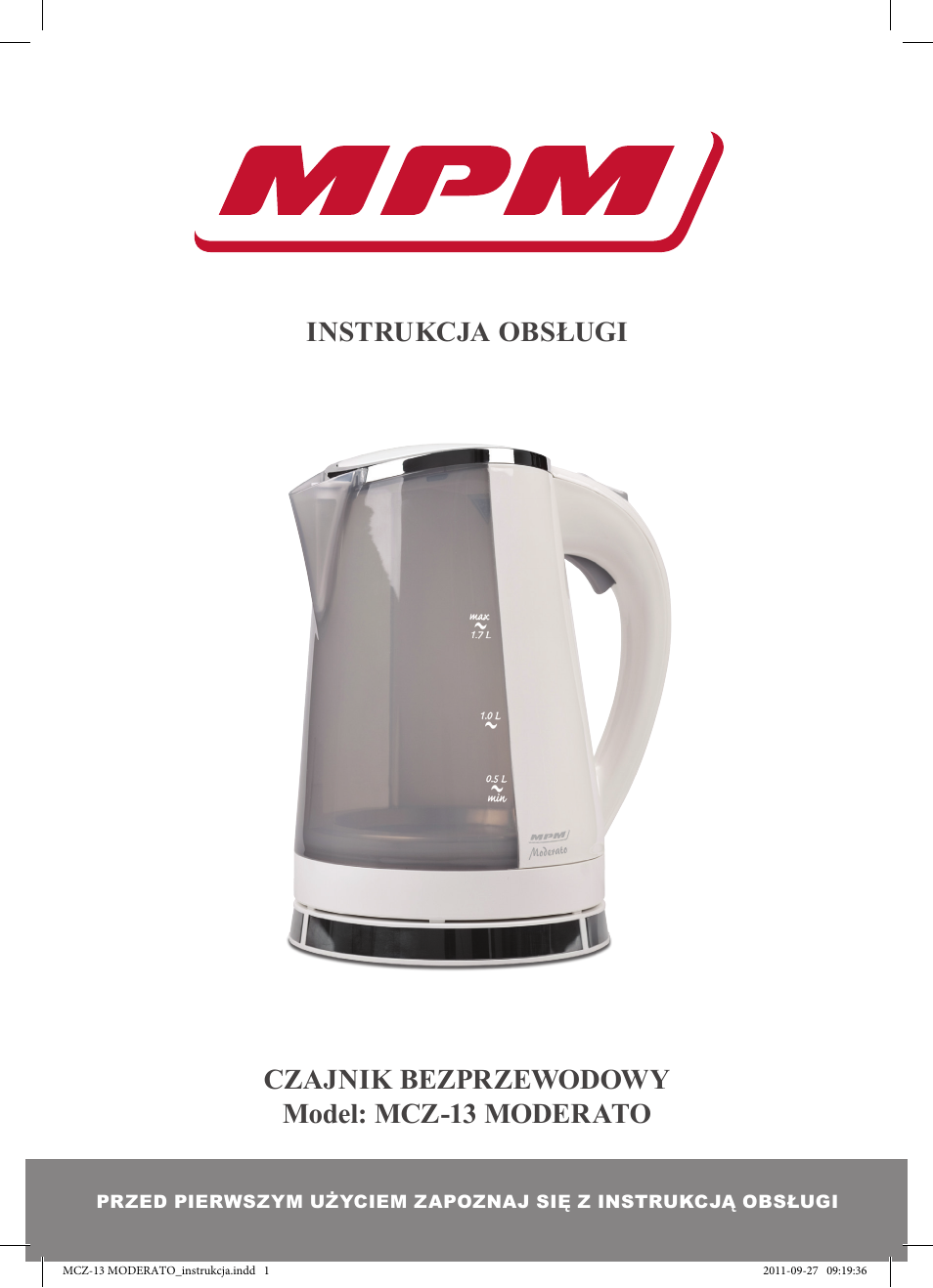 MPM MCZ-13 User Manual | 24 pages