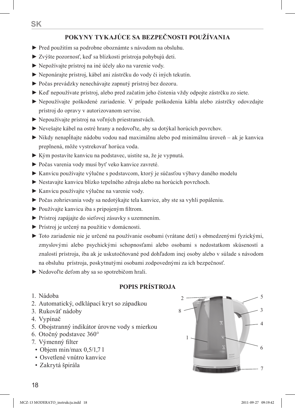 MPM MCZ-13 User Manual | Page 18 / 24